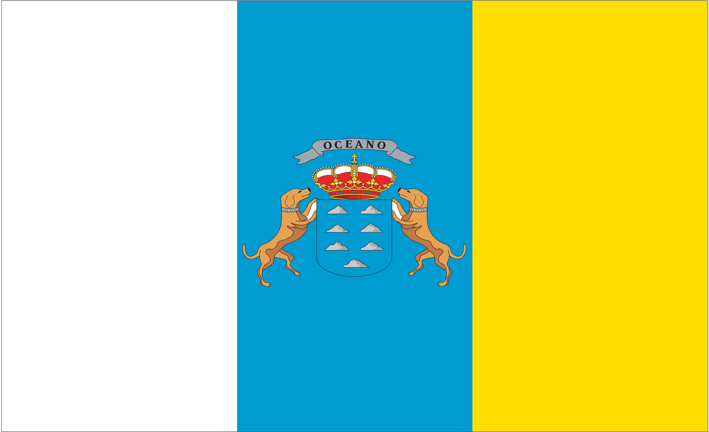 Canarische Inseln, Spanien, Nationalflaggen, Nationalfahnen