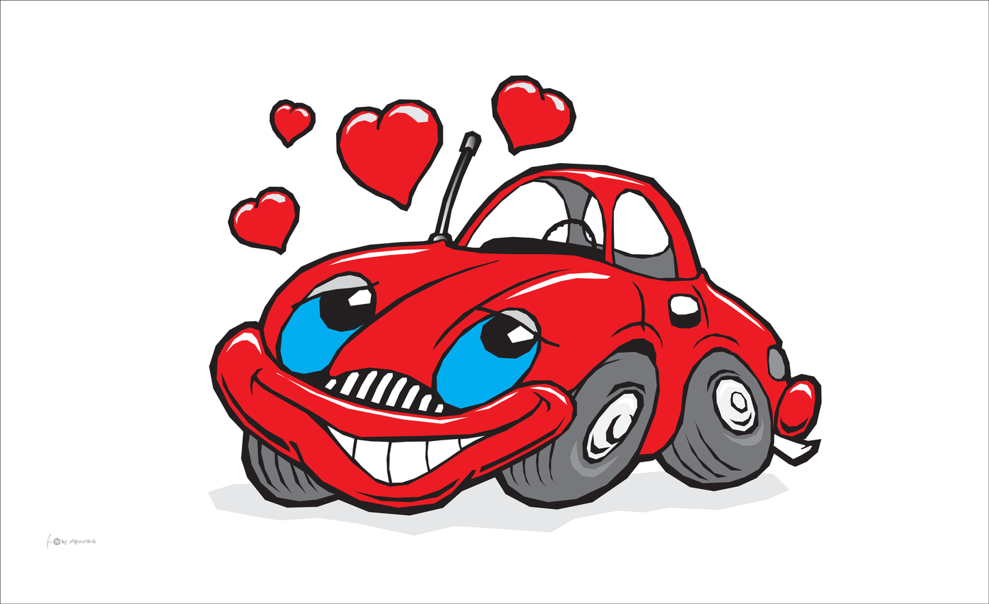 Car in Love flag, car flag, motorcycle flags, motorsport flags, Formula 1 flags