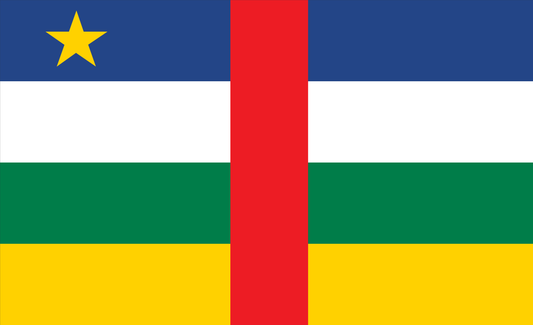 Zentral Afrikanische Republik-Flagge, Nationalfahnen