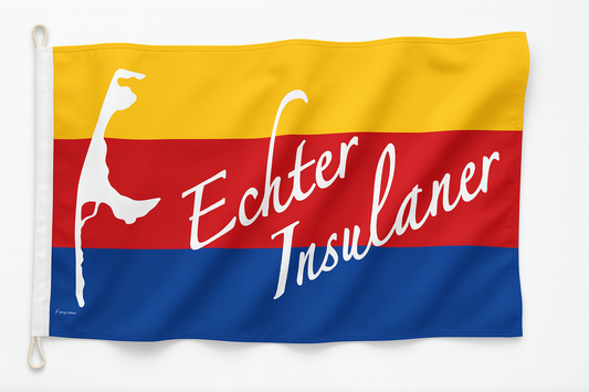 „Echter Insulaner“ Flagge – Zeig Flagge für Sylt & die Friesen
