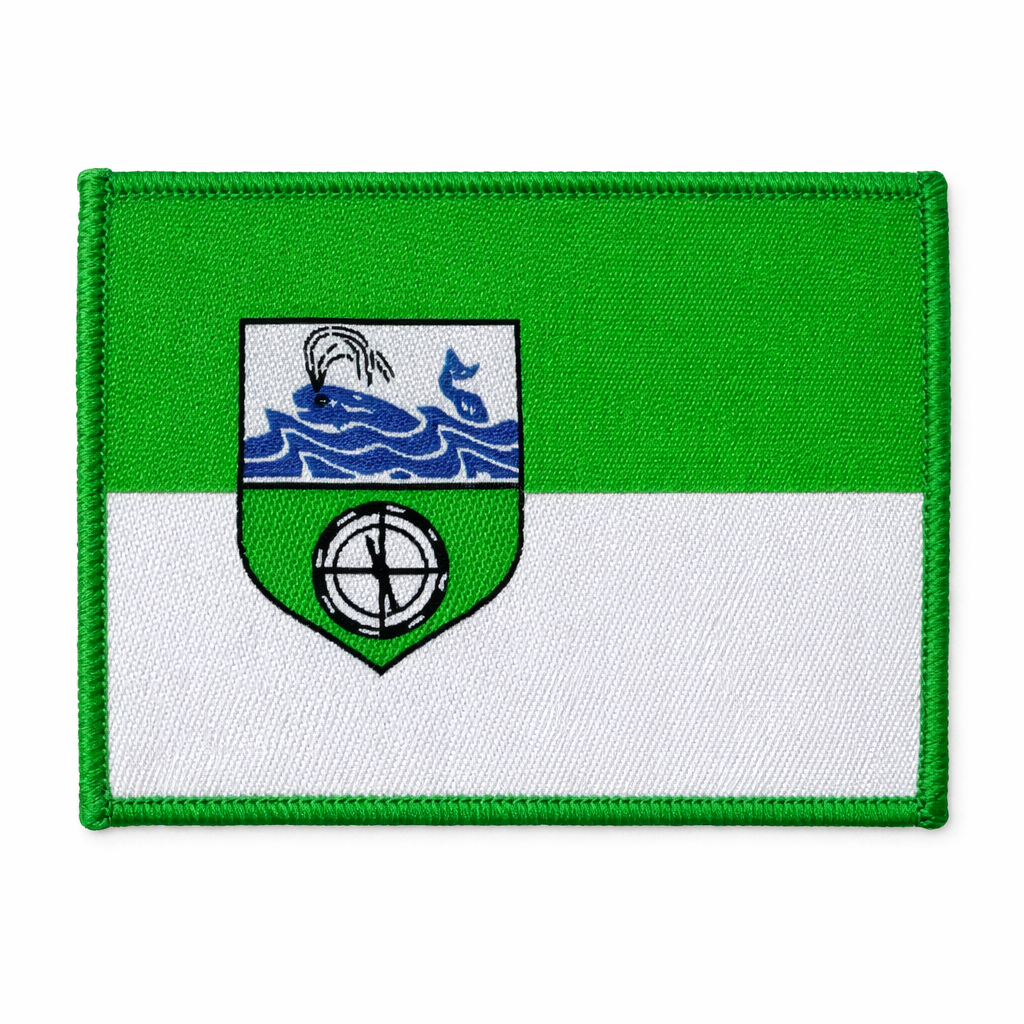 Aufnäher „List Sylt“ – Sylt Patch mit Wappenmotiv in Grün-Weiß