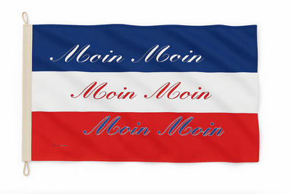 Bonjour ! Drapeau aux couleurs du Schleswig-Holstein – une touche de charme nord-allemand pour la maison et les déplacements