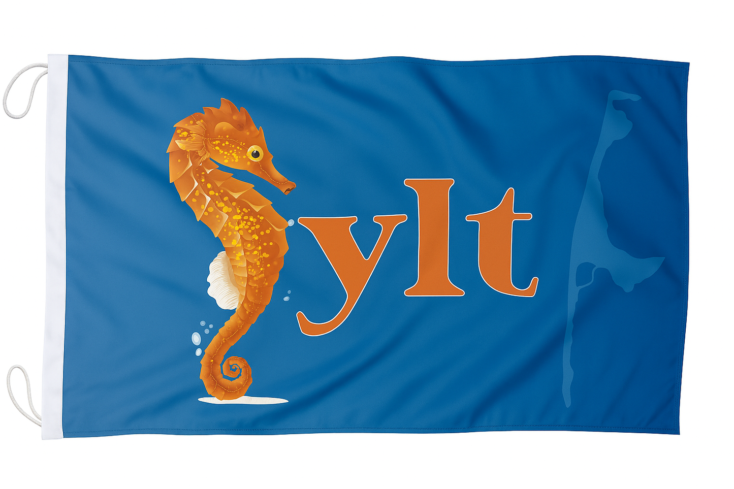 Sylt Flagge mit Seepferdchen – Maritimes Design mit Charme
