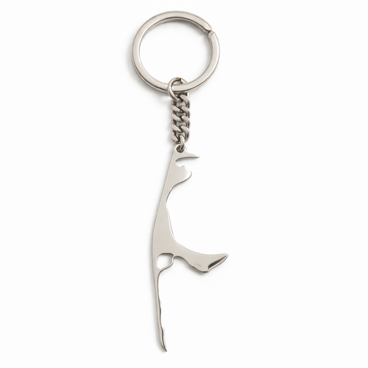 Schlüsselanhänger Sylt aus Edelstahl – hochglanzpoliert