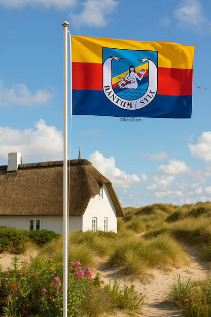 Drapeau de Rantum Sylt – Patrimoine maritime aux couleurs traditionnelles