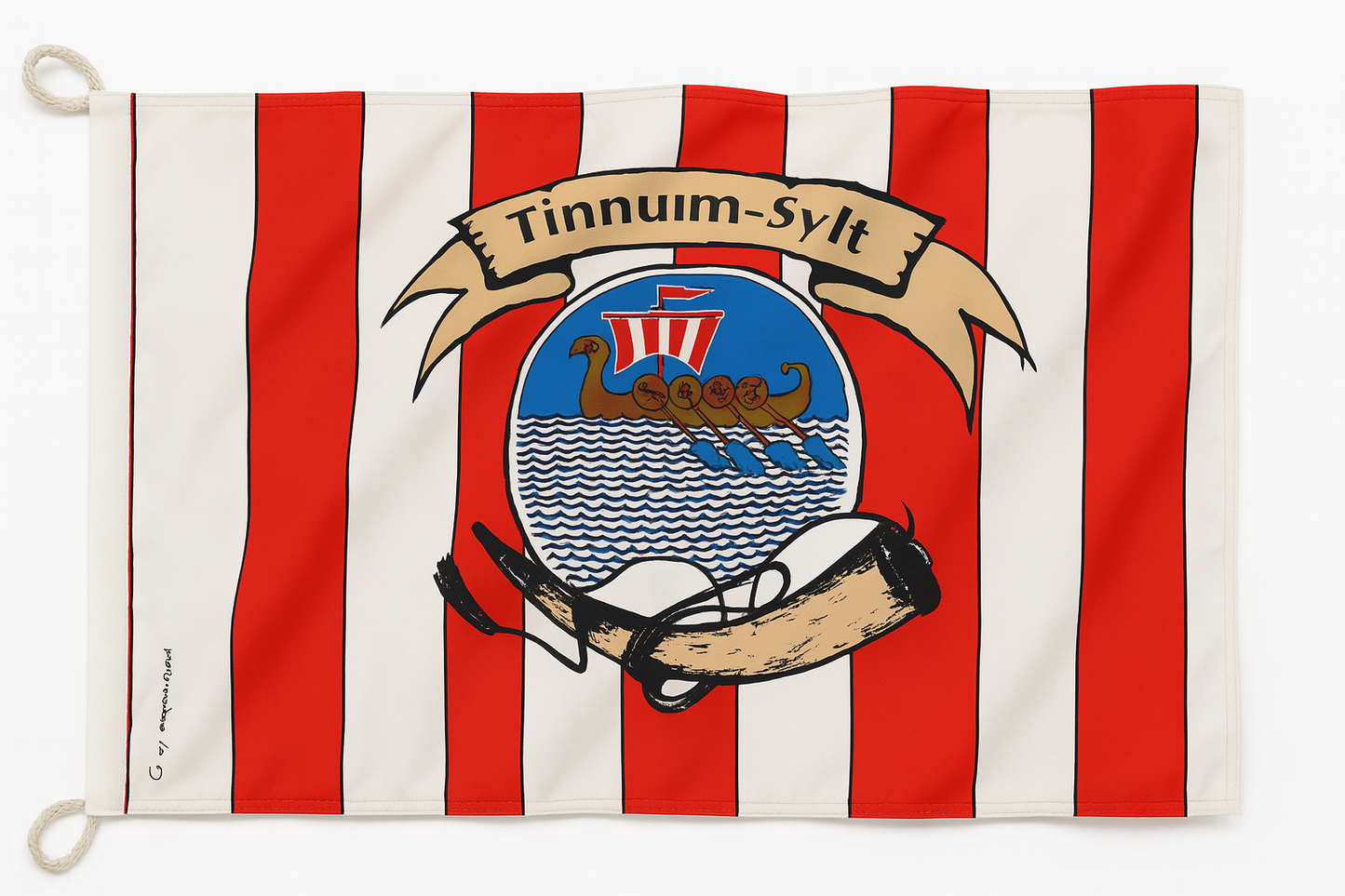 Tinnum-Sylt Flagge – Nordisches Traditionssymbol mit Wikinger-Charme