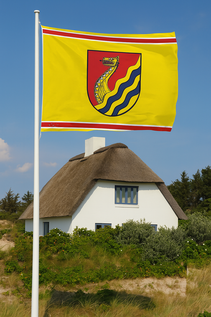 Wenningstedt-Braderup Sylt flag – Nordic strength and wave power