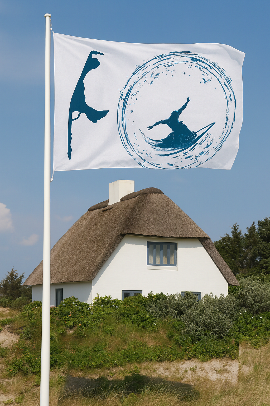 Sylt Surfer Flagge – Dynamik, Freiheit & Nordsee-Power