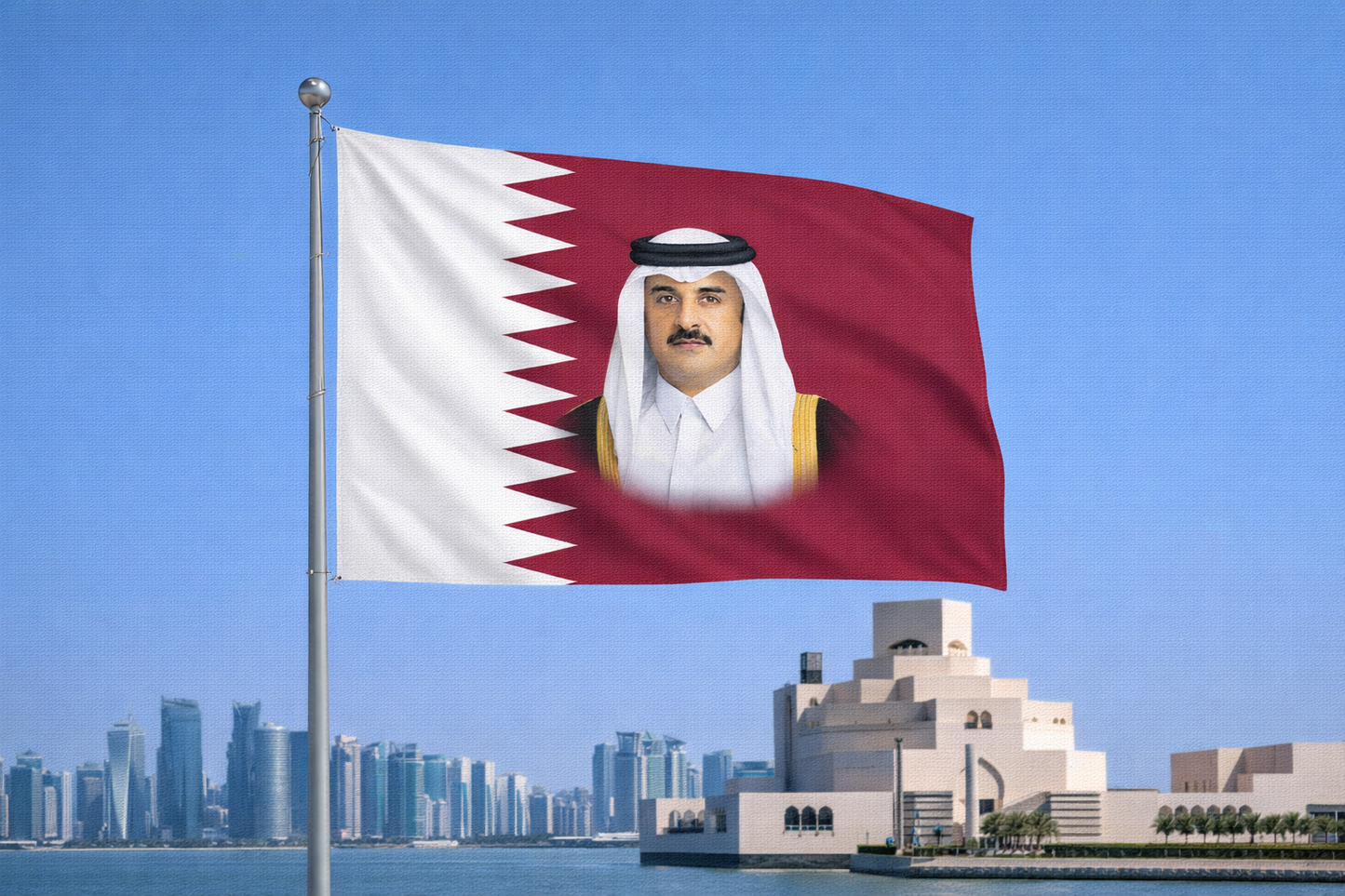 Drapeau du Qatar, Qatar, drapeaux nationaux