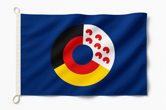 Friesenflagge "Alle Friesen" – Stolz. Tradition. Zusammenhalt.