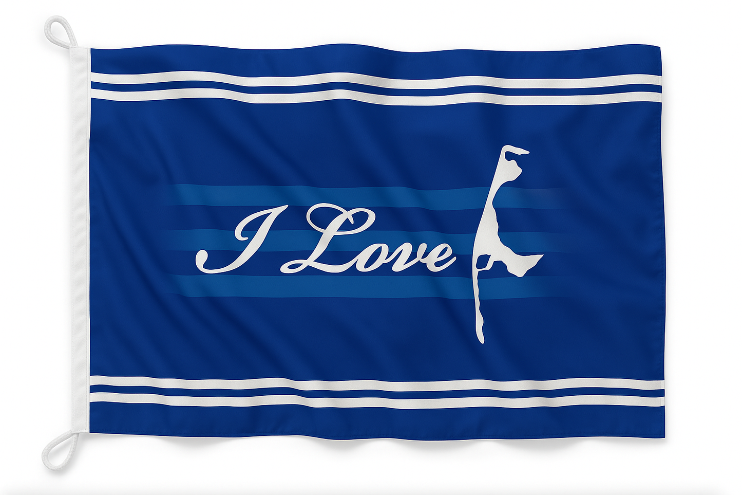 I Love Sylt Flagge Schriftzug – Deine Liebeserklärung an die Insel