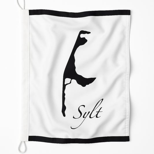 Insel Schwarz Sylt Flagge – Klare Linie. Starker Ausdruck. Nordsee pur.