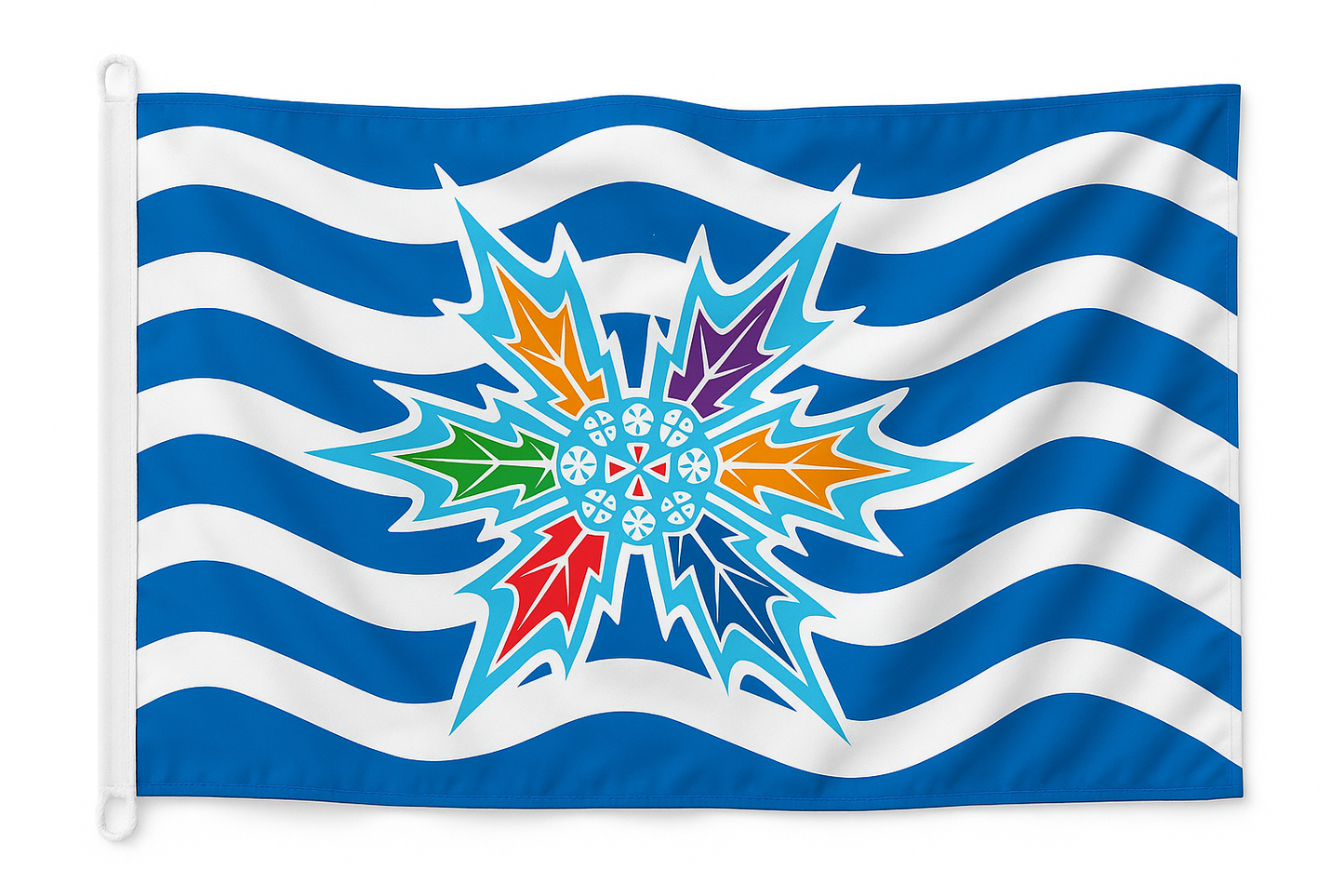 Kampen Flagge „Bunte Distel“ – Farbenfrohes Statement aus Sylt