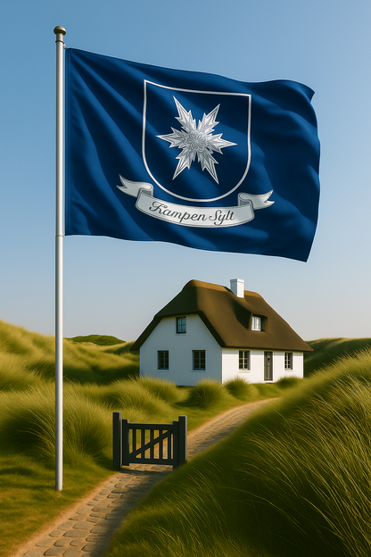 Drapeau traditionnel de Kampen – Un morceau d'histoire de Sylt au vent