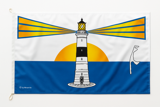 Leuchtturmflagge Sylt – Maritimes Statement mit Küstencharme