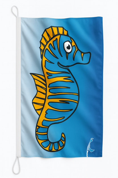 Drapeau hippocampe – Drapeau animal maritime Sylt