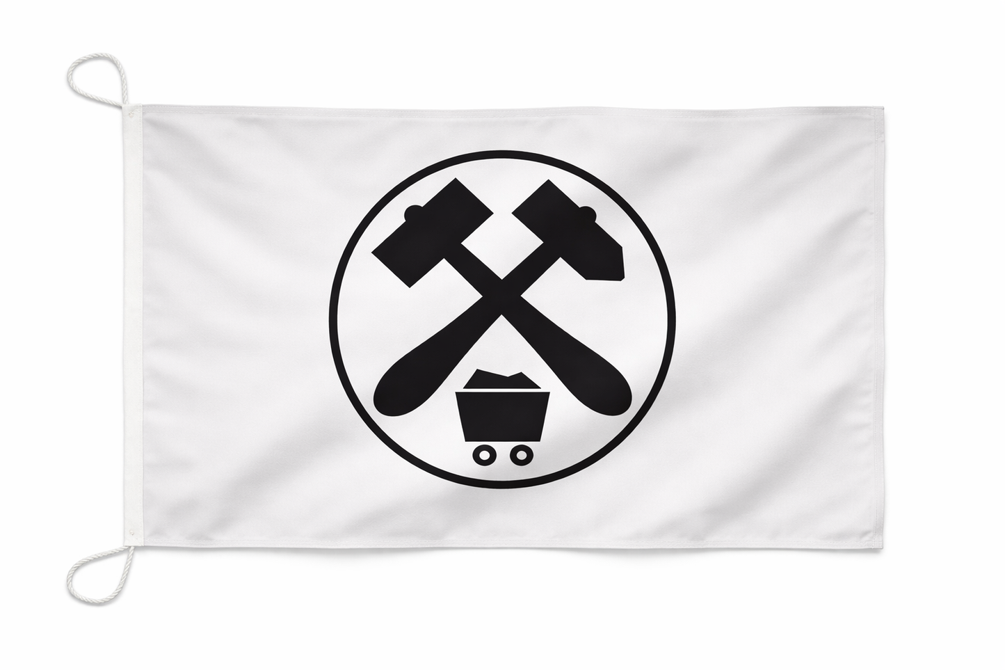 Zunftzeichen Bergbau Flagge – Symbol für Tradition, Stärke und harte Arbeit