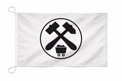 Zunftzeichen Bergbau Flagge – Symbol für Tradition, Stärke und harte Arbeit