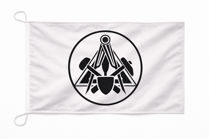 Zunftzeichen Maurer Flagge – Symbol für Stärke, Präzision und Baukunst