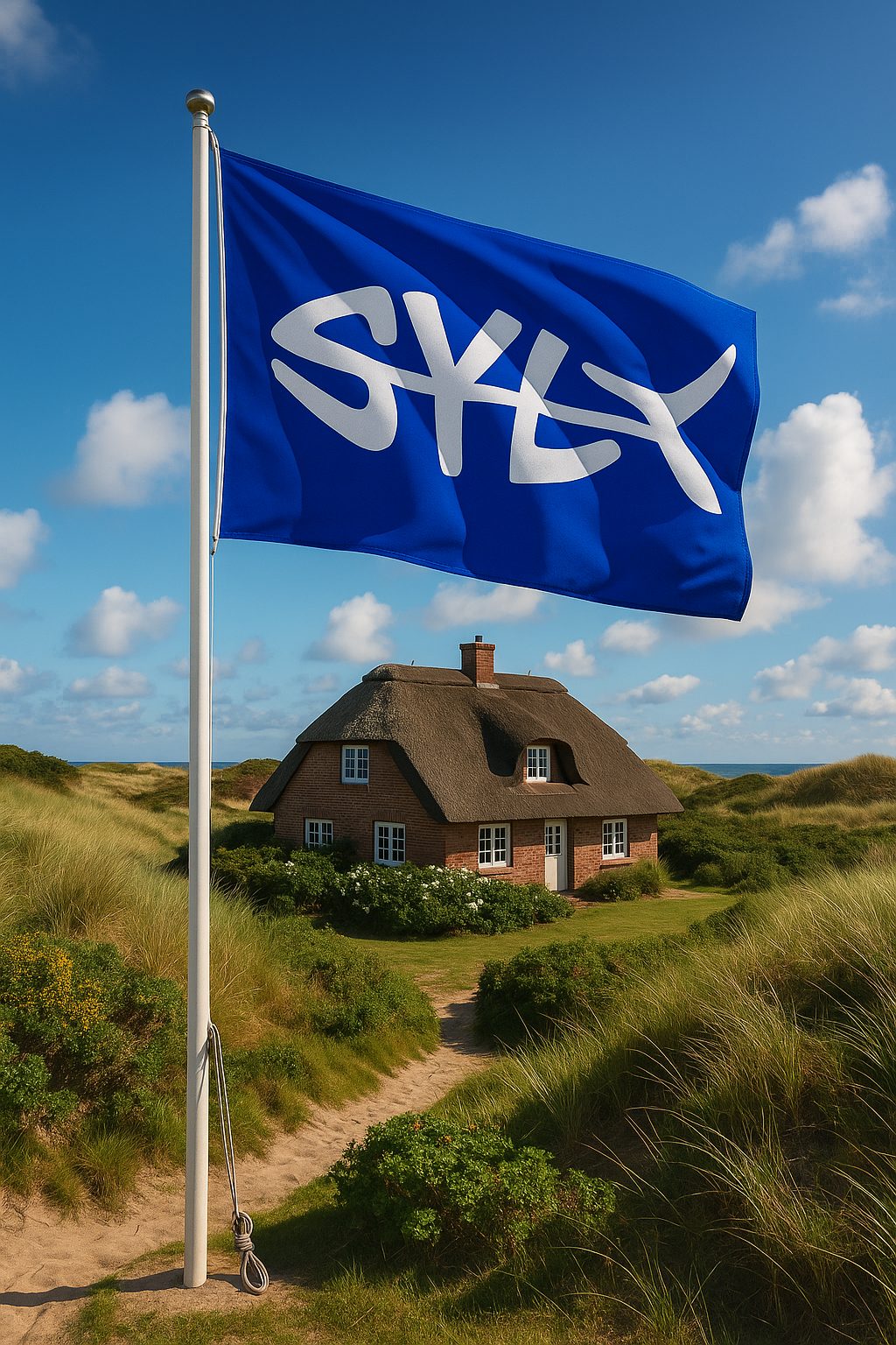 Sylt-Fisch © Blau - Flagge