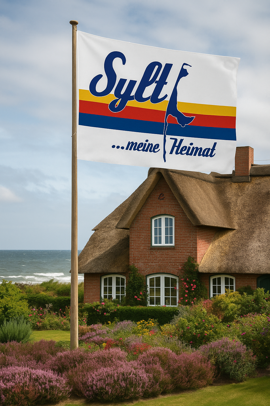 „Sylt ...meine Heimat“ Flagge – Deine Liebeserklärung an die Insel