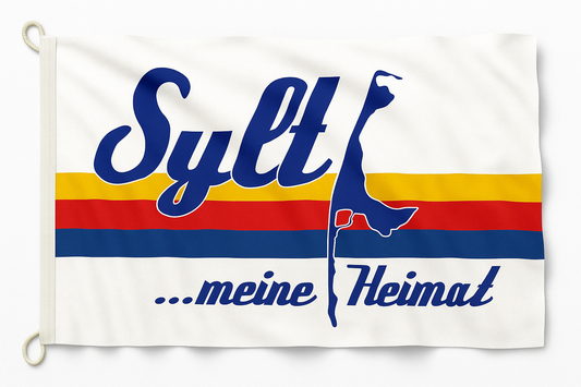 „Sylt ...meine Heimat“ Flagge – Deine Liebeserklärung an die Insel