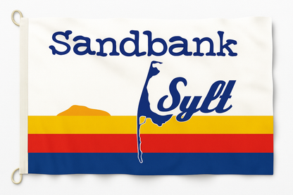 Drapeau du banc de sable de Sylt – Un air de mer du Nord chez vous