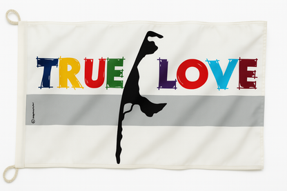 Drapeau de Sylt « True Love » – Une déclaration d’amour colorée pour l’île