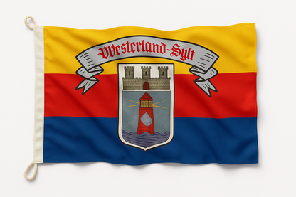 Drapeau de Westerland Sylt – Classique et historique en style frison