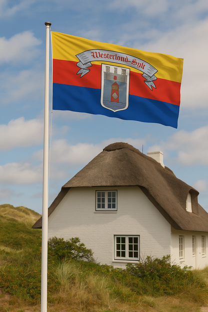 Drapeau de Westerland Sylt – Classique et historique en style frison