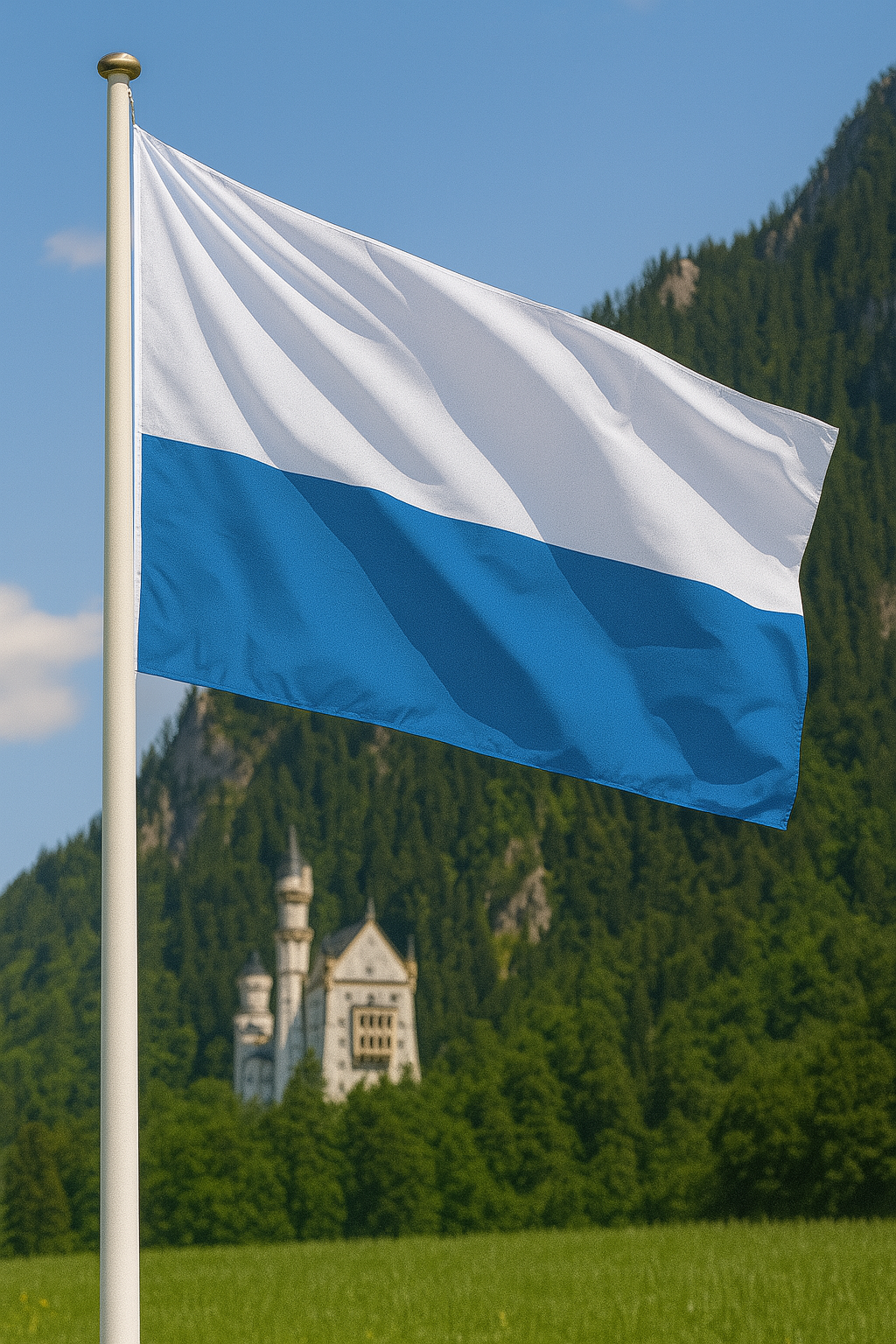 Bayernflagge ohne Wappen – Schlicht, stolz & traditionsbewusst