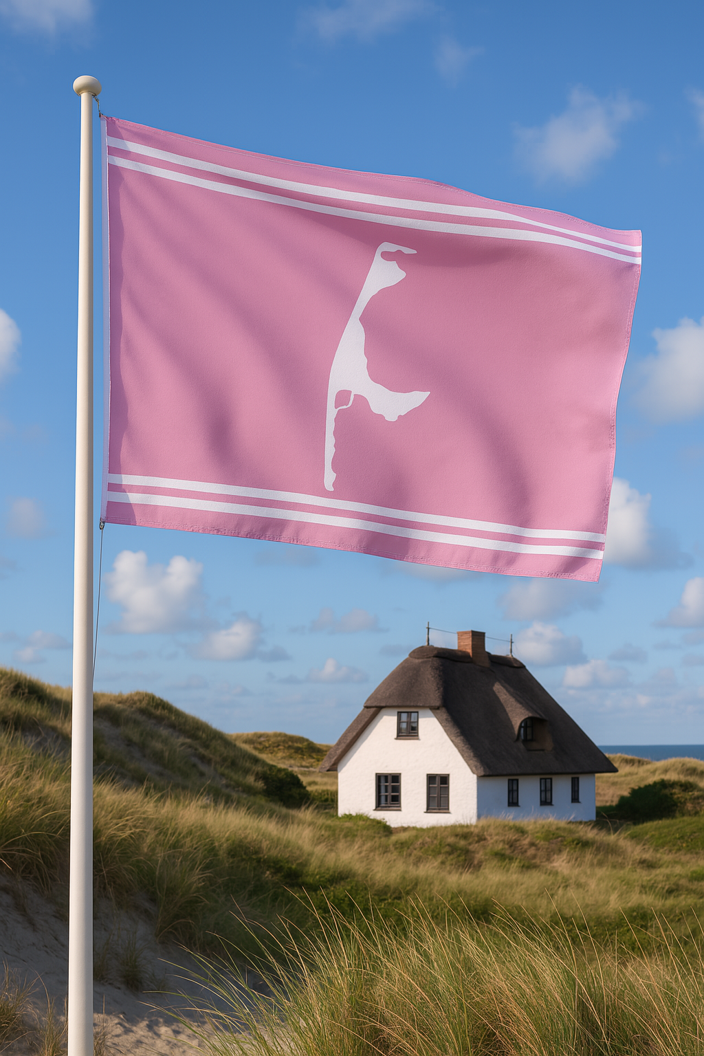Syltflagge Rosa – Maritimer Chic trifft nordischen Lifestyle