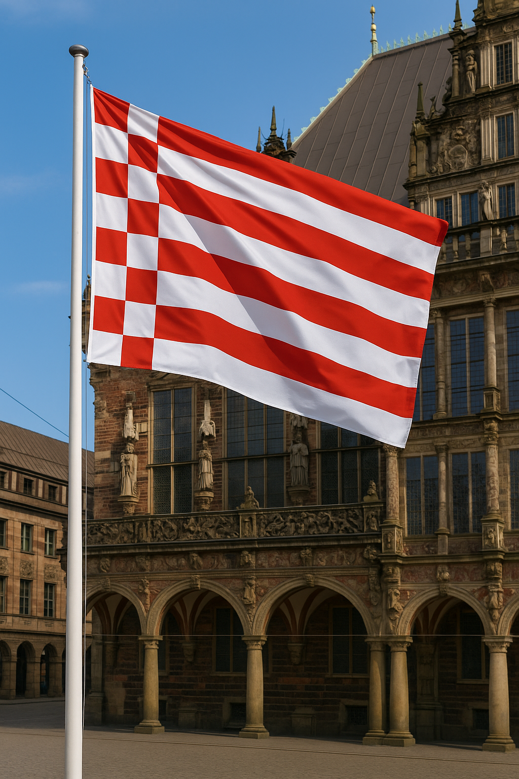 Bremenflagge – Bremer Speck - Klassisch Streifen ohne Wappen
