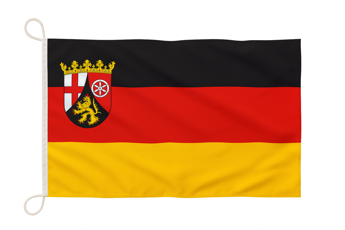 Rheinland-Pfalz Flagge mit Wappen – Vielfalt, Geschichte und Stolz