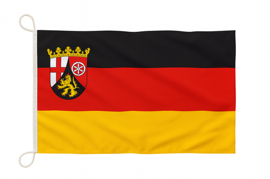 Rheinland-Pfalz Flagge mit Wappen – Vielfalt, Geschichte und Stolz