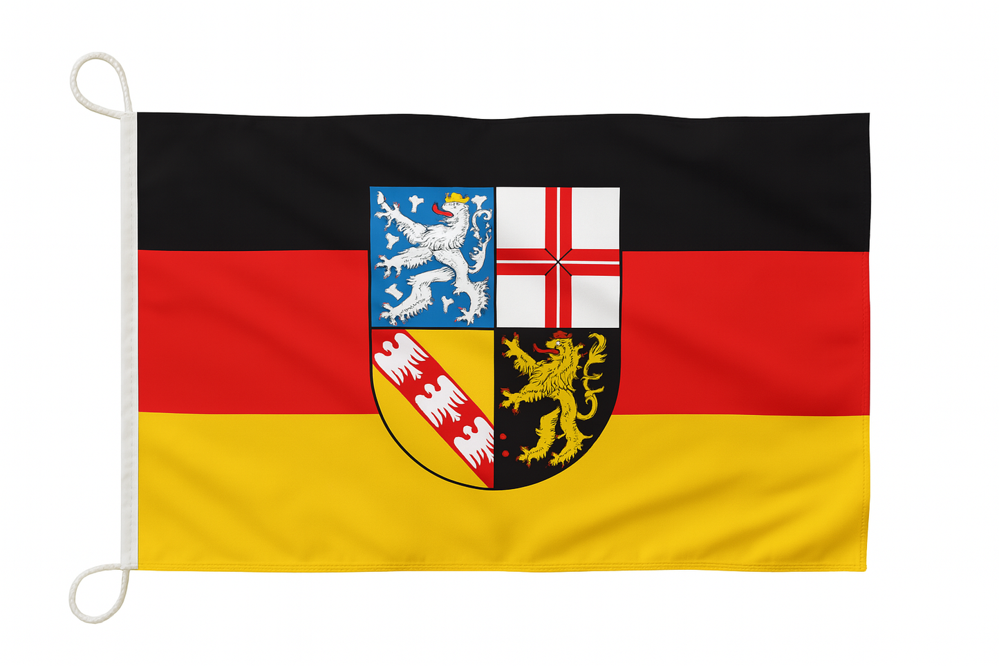 Saarland Flagge mit Wappen – Regionalstolz mit geschichtlicher Tiefe
