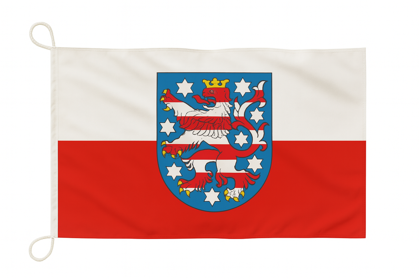Thüringen Flagge mit Wappen – Tradition trifft auf Farbenstolz