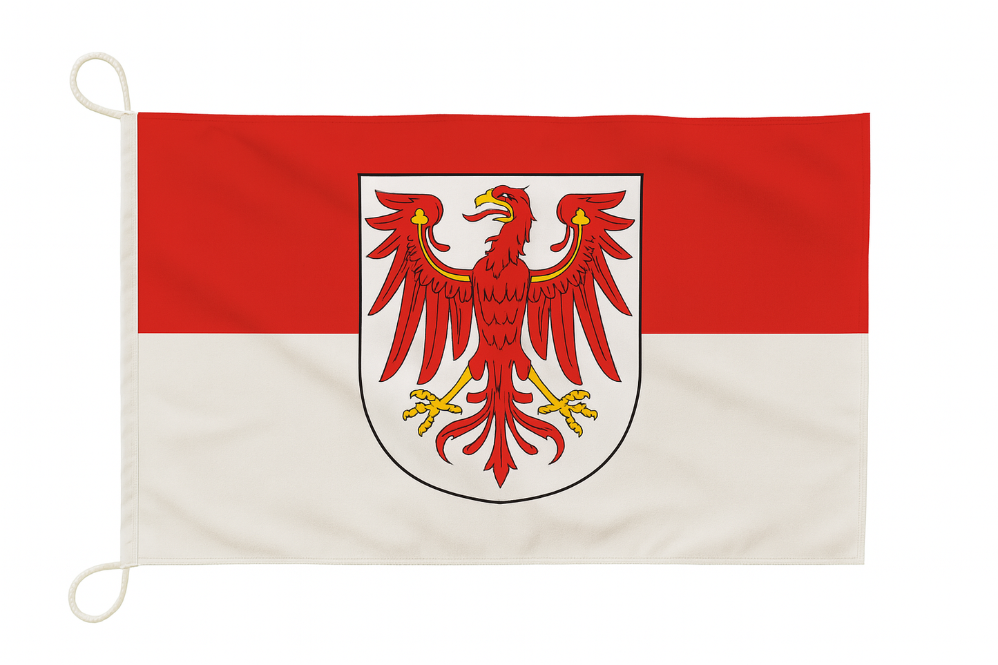 Brandenburg Flagge – Rot-Weiß mit dem märkischen Adler