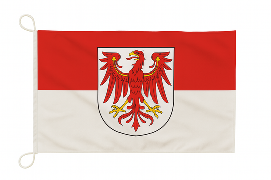 Brandenburg Flagge – Rot-Weiß mit dem märkischen Adler