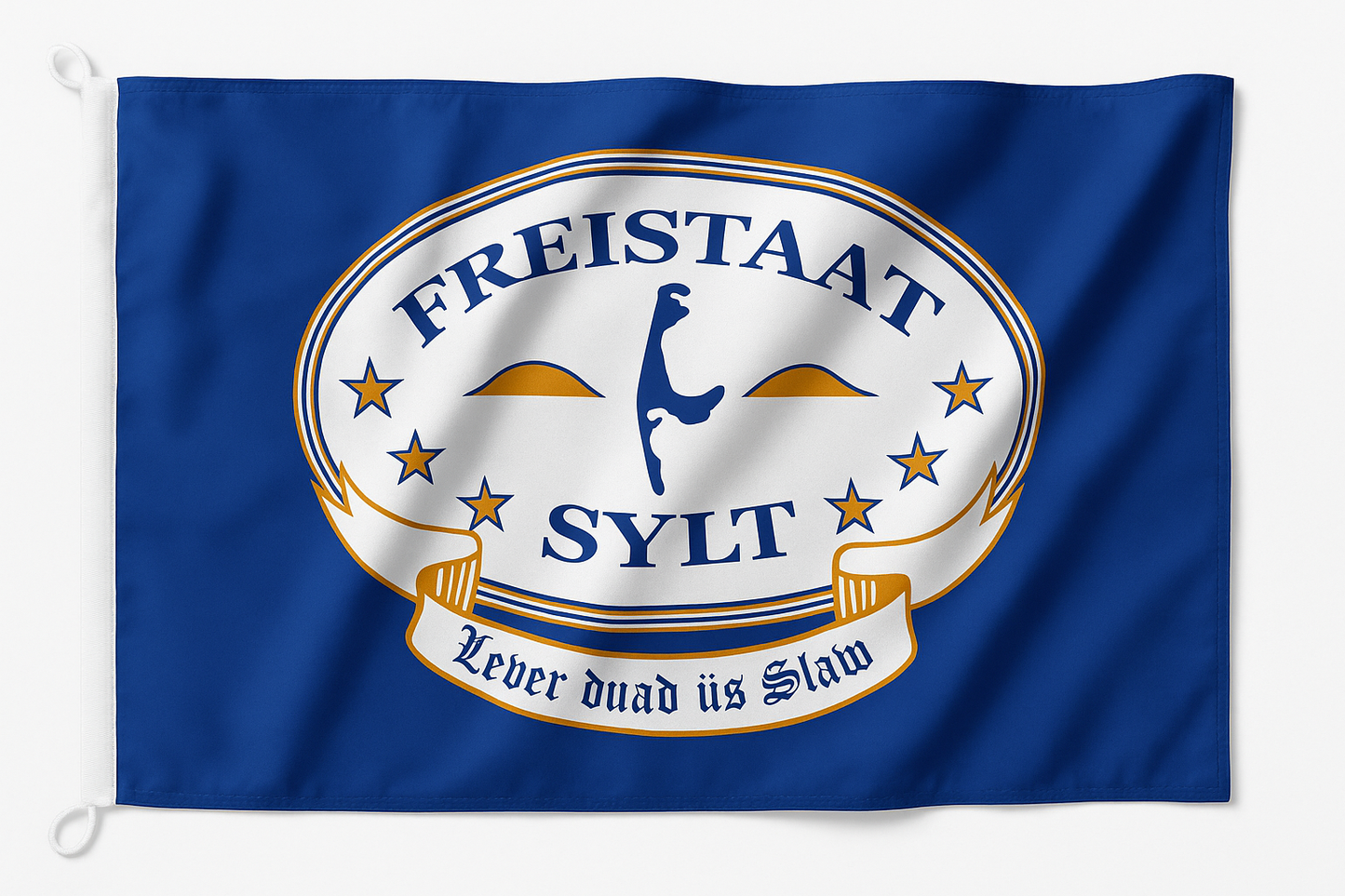 Freistaat Sylt Flagge – Nordsee-Stolz in Blau