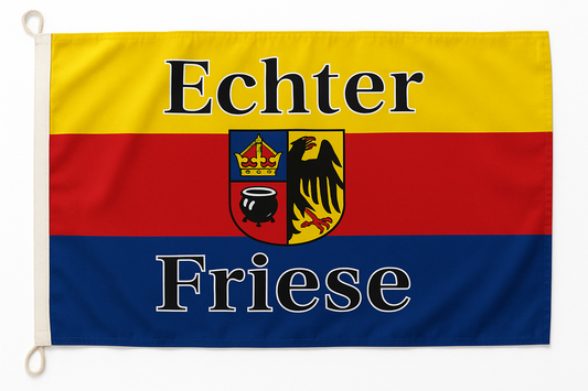„Echter Friese“ Flagge von Sylt – Für alle mit friesischem Herzen