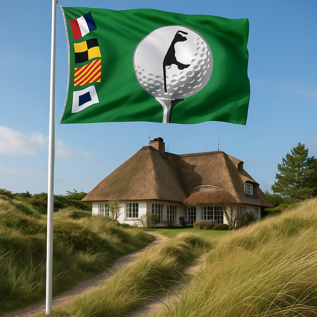 Golf-Flagge mit maritimen Signalflaggen
