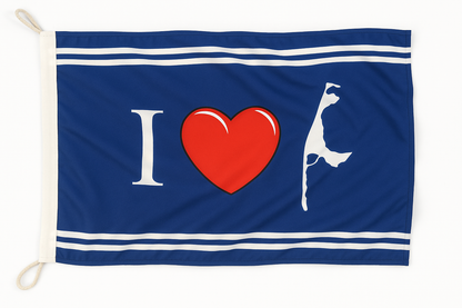 Drapeau « J’aime Sylt » – Votre déclaration d’amour pour l’île