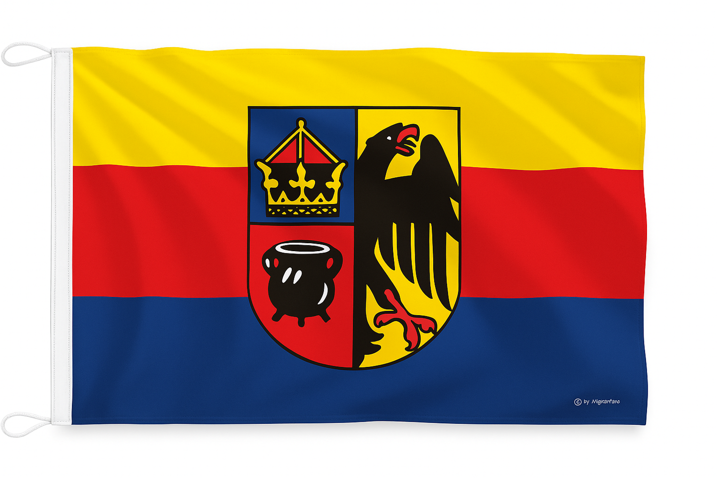 „Lever duad üs Slaaw“ Wappen-Flagge – Friesische Freiheit sichtbar gemacht