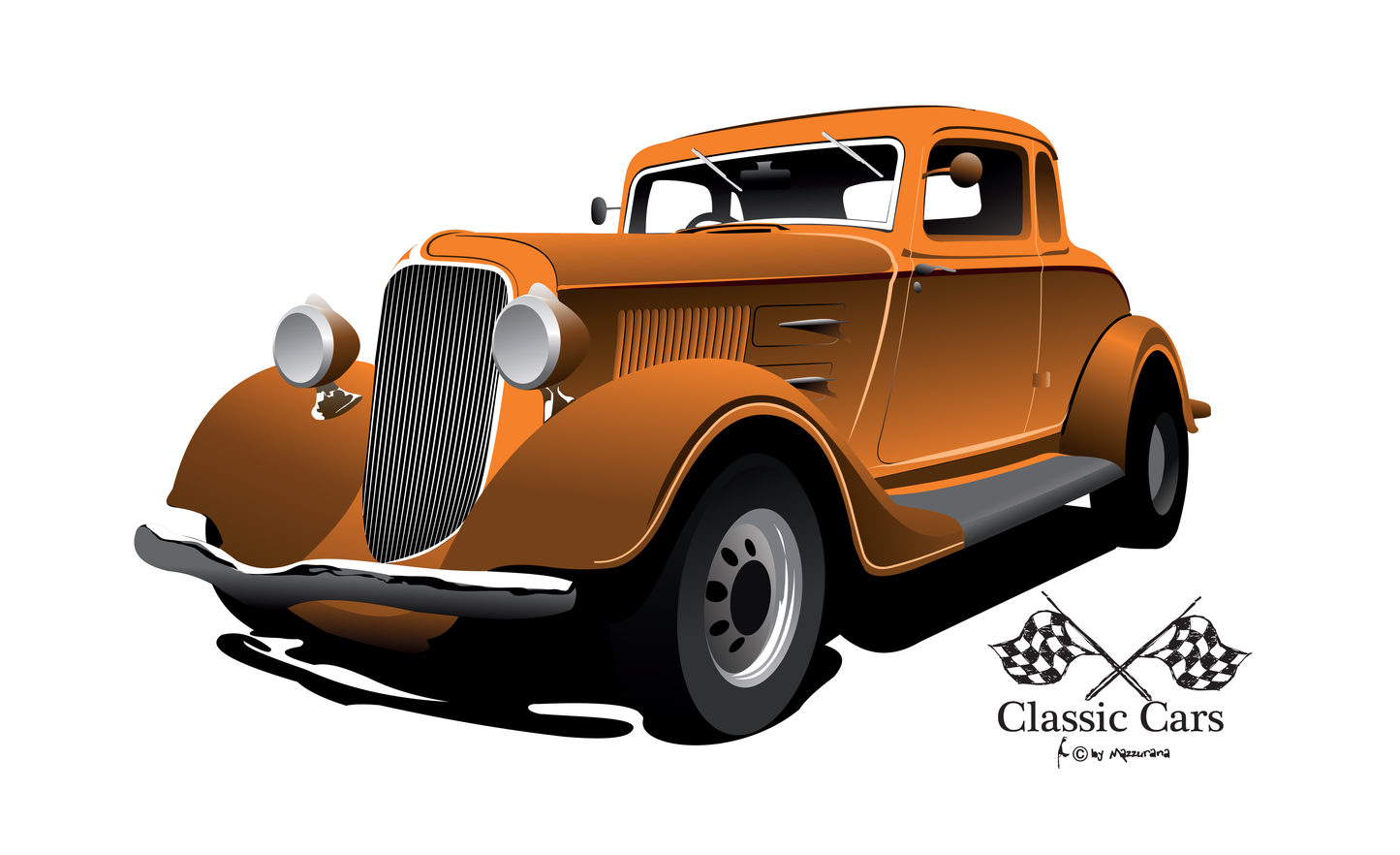 Classic Cars 121, Autoflagge, Autofahne, Auto, Autofahne, Autoflagge, Oldtimer