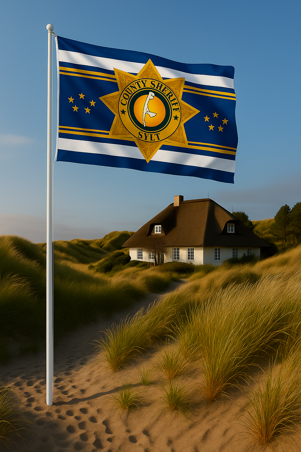 County Sheriff Sylt Flagge – Dein Statement für Sylter Freiheit