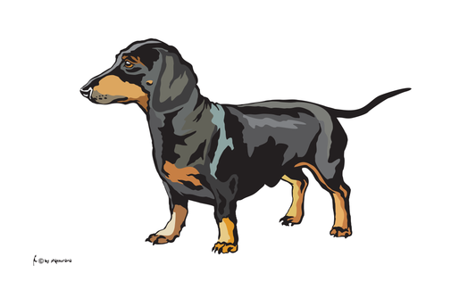 Dackel Flagge, Hundeflagge ,Tierflaggen, Sportflaggen, Vereinsfahnen, Verbandsflaggen