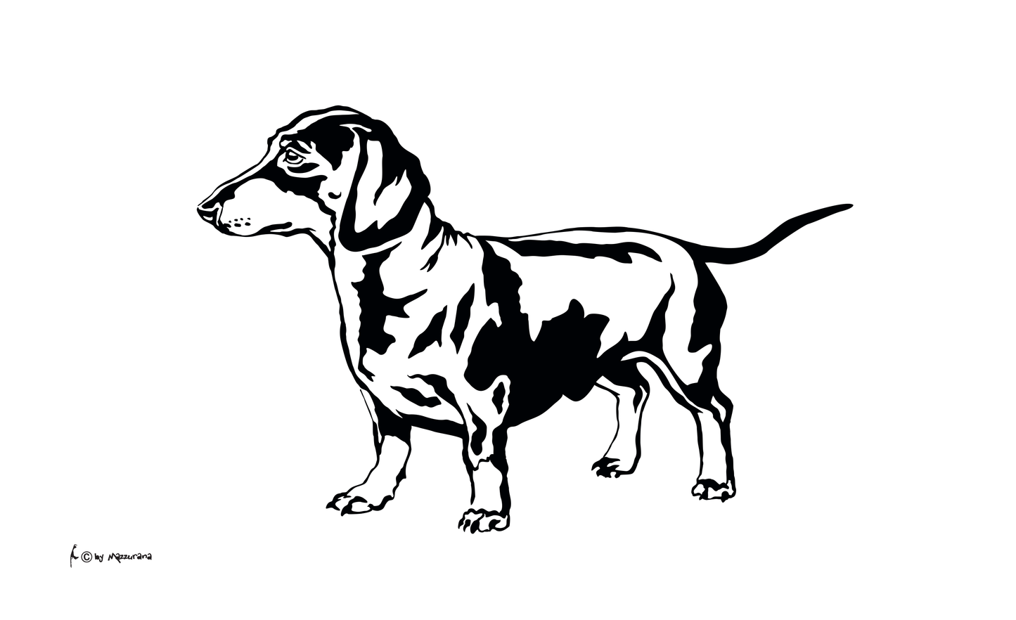 Dackelflagge SW,Hundeflagge ,Tierflaggen, Sportflaggen, Vereinsfahnen, Verbandsflaggen