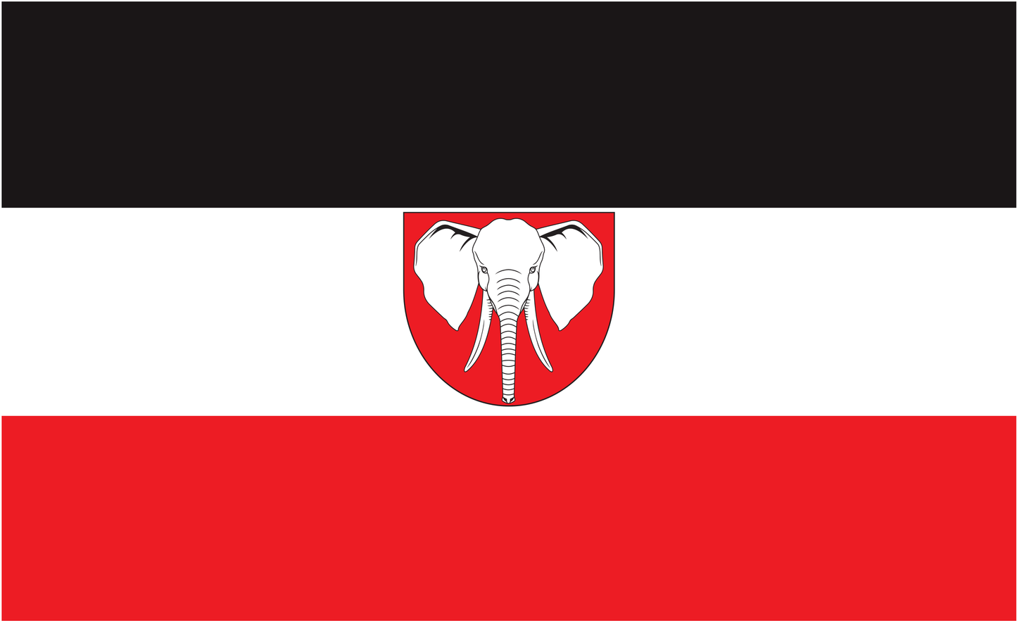 Deutsch Kamerunflagge,ehem. Deutsche Kolonie 1914