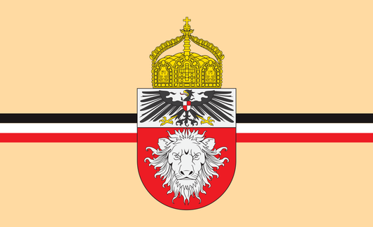 Deutsch Ostafrikaflagge,ehem. Deutsche Kolonie 1914 mit Wappen 1914